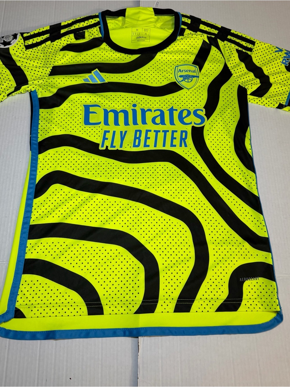 Arsenal FC Jersey 2023/2024 Away Shirt Adidas Mens Medium J timber 12